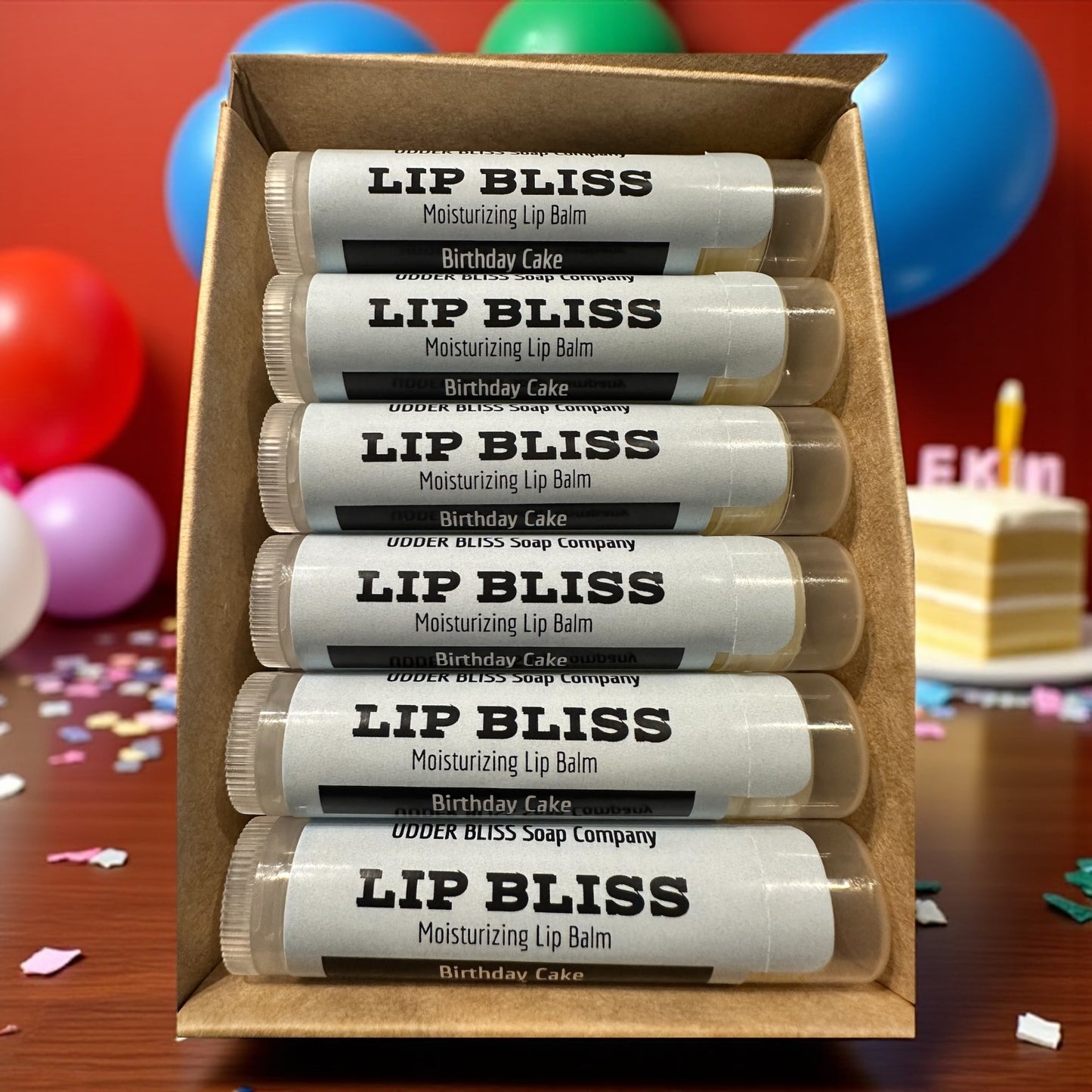 Birthday Cake LIP BLISS Moisturizing Lip Balm