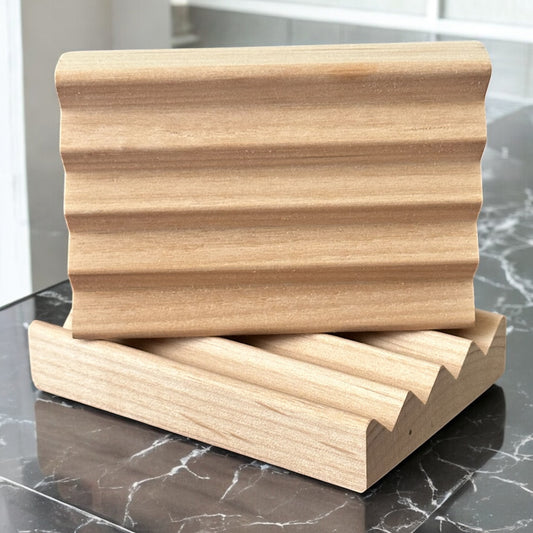 Natural Wood Soap Dish