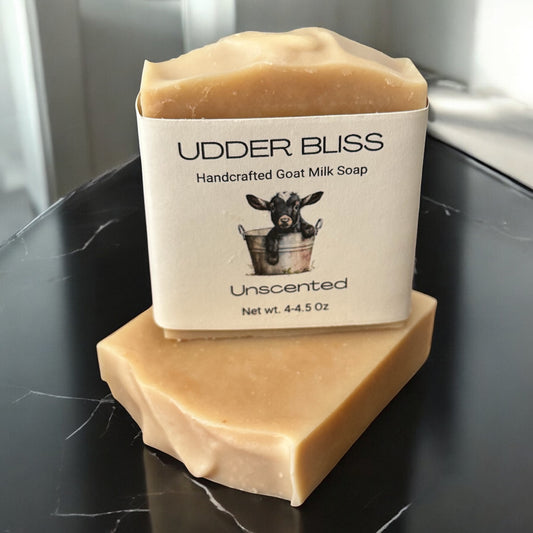 Unscented goat milk soap